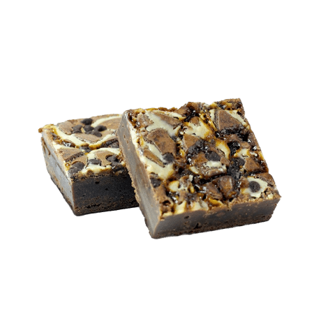 TAHINA AND SALTED CAREMEL BROWNIE